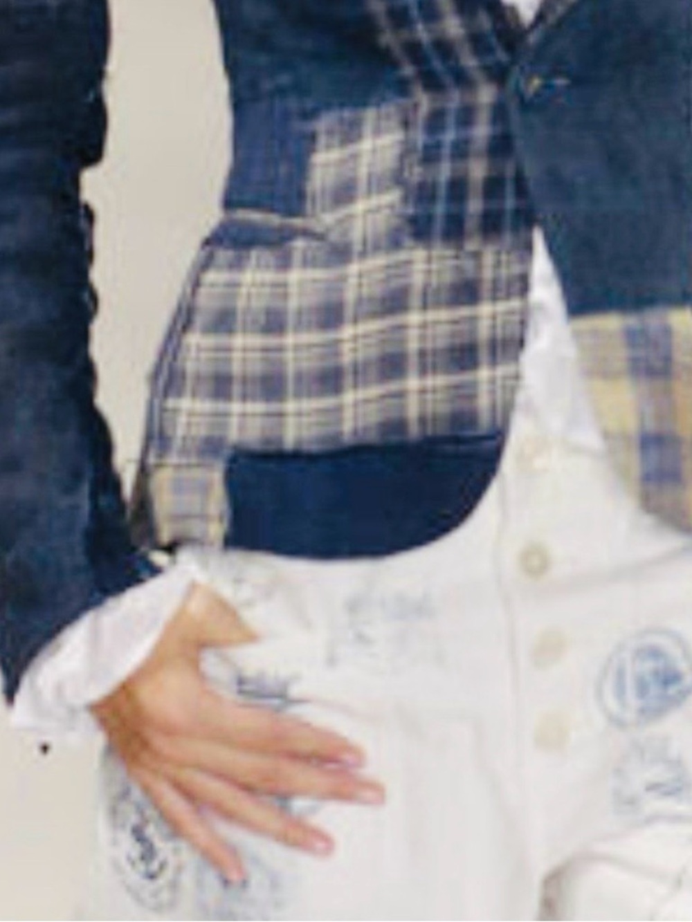 Ralph Lauren Purple Label Spring '06 Runway, Indigo Linen Patchwork Jacket - Picture 5 of 6